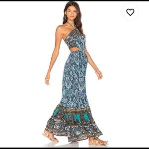 Gorgeous Free people Blue Maribelle Boho Jumpsuit